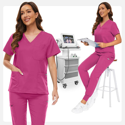 Hospital Scrub Sets Uniform Jogger Suit