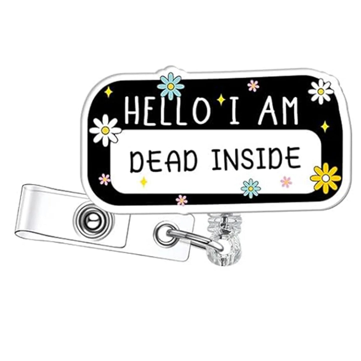 Stylish Badge Holder Clip with Rotating Retractable Badge Reel