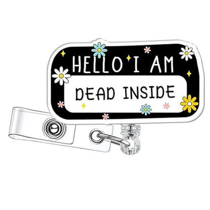 Stylish Badge Holder Clip with Rotating Retractable Badge Reel