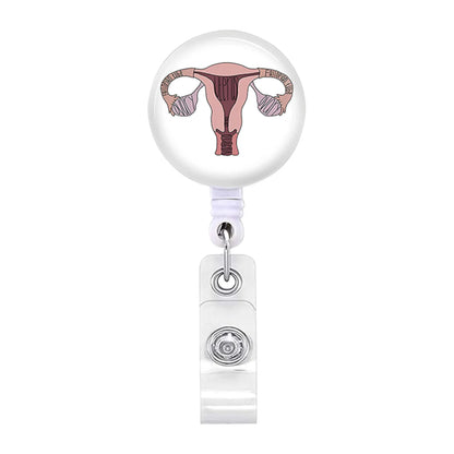 Stylish Badge Holder Clip with Rotating Retractable Badge Reel