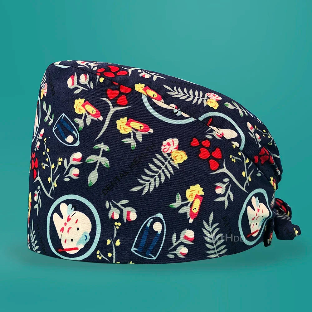 Fashion Print Cotton Surgical Hats